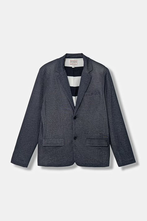 Guess marynarka dziecięca kolor granatowy L6RN01 KCL30