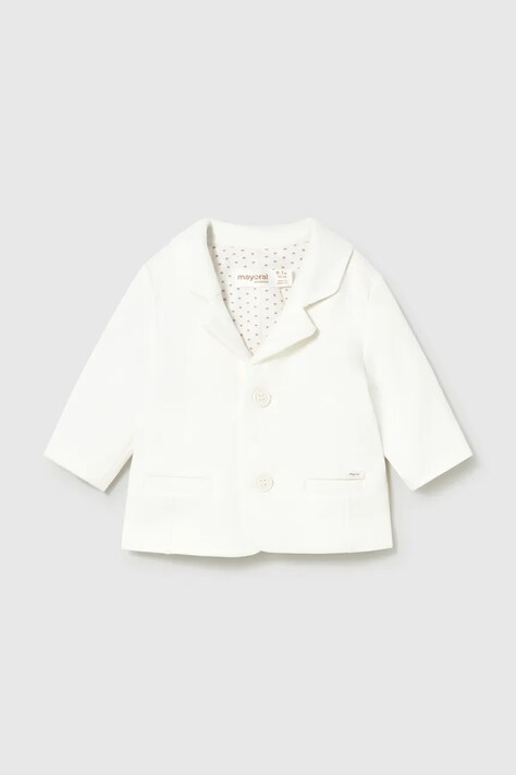 Mayoral Newborn marynarka niemowlęca kolor biały 1482