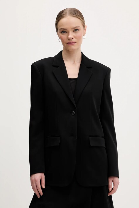 HUGO marynarka Areota kolor czarny jednorzędowa gładka 50554471