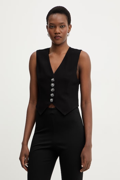 Pinko vestă culoarea negru, cu două rânduri de nasturi, 106593 A2Q2