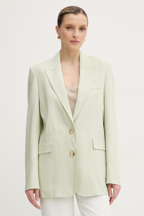 Pinko σακάκι γυναικείο με βισκόζη πράσινο 106529 A2W6