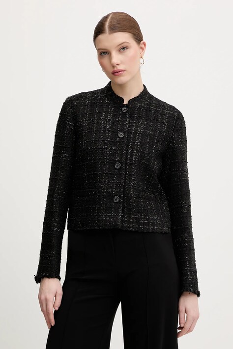 Joop! marynarka kolor czarny jednorzędowa gładka 30100165