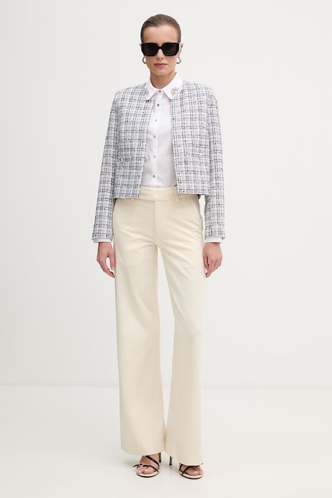 Morgan marynarka kolor niebieski jednorzędowa wzorzysta VTILL.F