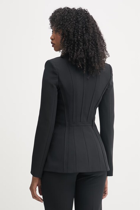 Elisabetta Franchi marynarka jednorzędowa damska czarna GI21661E2