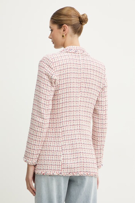 Marella marynarka Emme by Marella kolor czerwony jednorzędowa wzorzysta 2615041091200