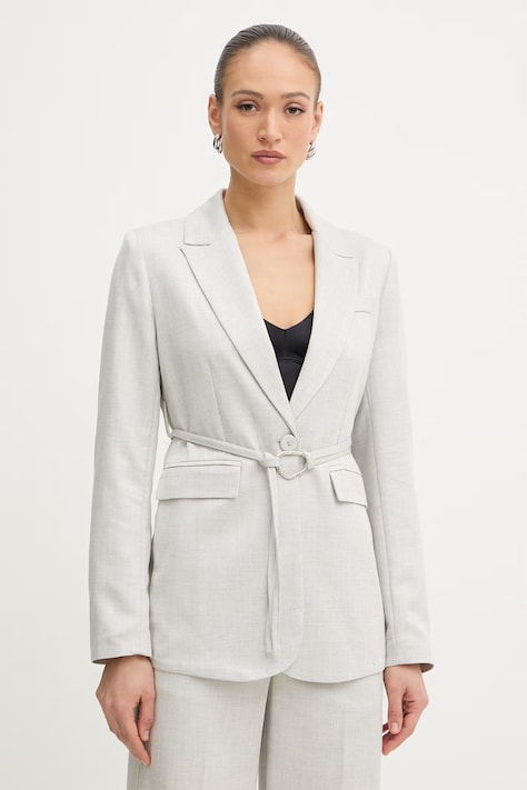 Fracomina marynarka damska z wiskozy szara FS26SJ3003W84501