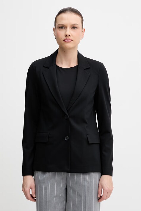 United Colors of Benetton marynarka jednorzędowa damska z wiskozą czarna 27CKDW03K