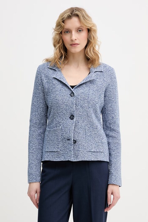United Colors of Benetton μονόπετο σακάκι Γυναικείο βαμβακερό μπλε 1TWSD605I
