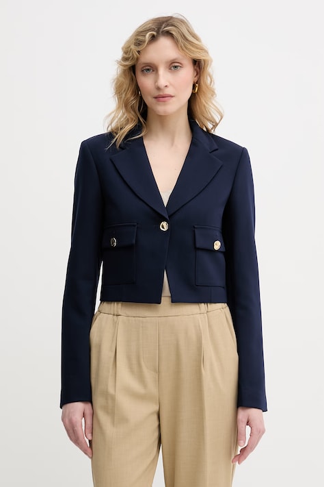 United Colors of Benetton jednoradové sako dámske tmavomodré 243XDW03M