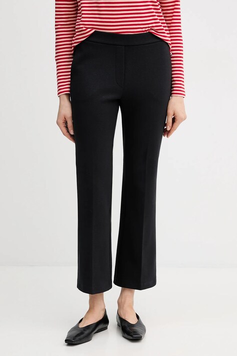 Marc O'Polo spodnie damskie kolor granatowy dzwony medium waist 5000014803