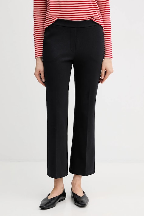 Marc O'Polo spodnie damskie kolor granatowy dzwony medium waist 5000014803