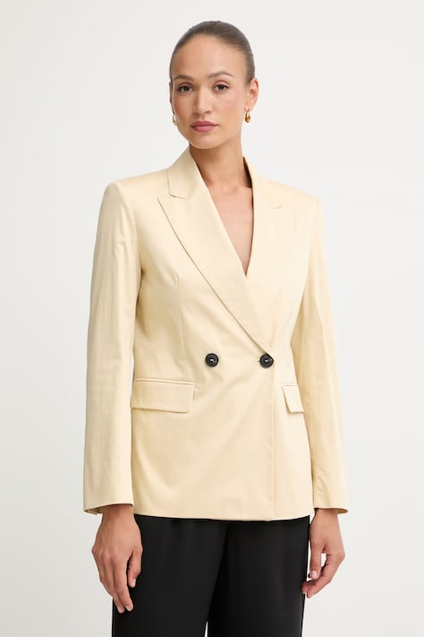 Max&Co. sacou cu nasturi dubli pentru femei, din bumbac cu elastan MCOGIRAFFA galben 2616041054200