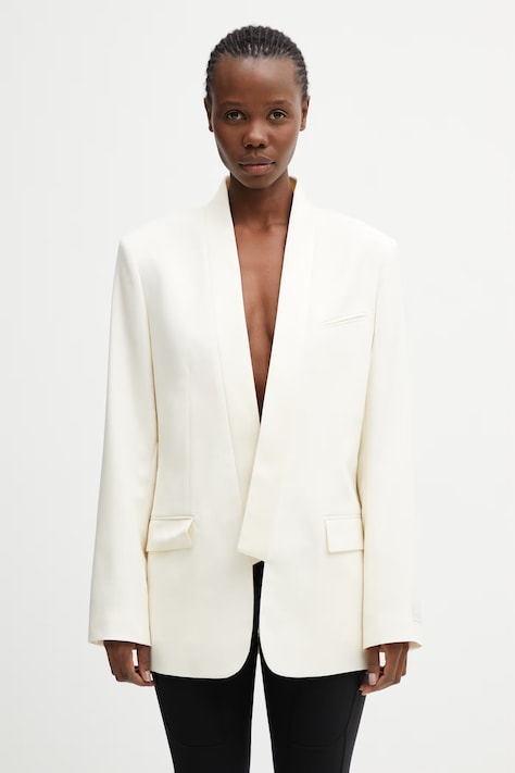 Kenzo Blazer / Gilet women's wool jacket beige FG52VE2839TF