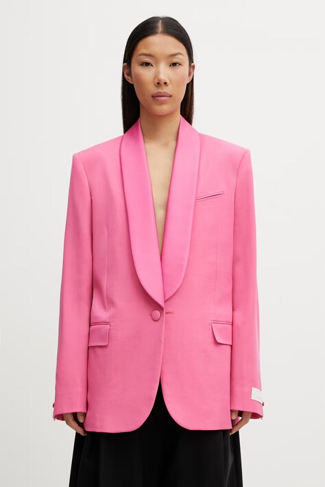 Kenzo Blazer / Gilet oblekové sako vlnené dámske ružové FG52VE2859TF