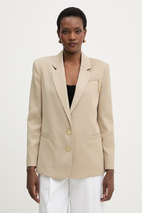 Armani Exchange jednoradové sako dámske béžové XW001953 AF21553