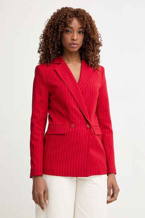 Morgan marynarka dwurzędowa damska czerwona VLOVE.F