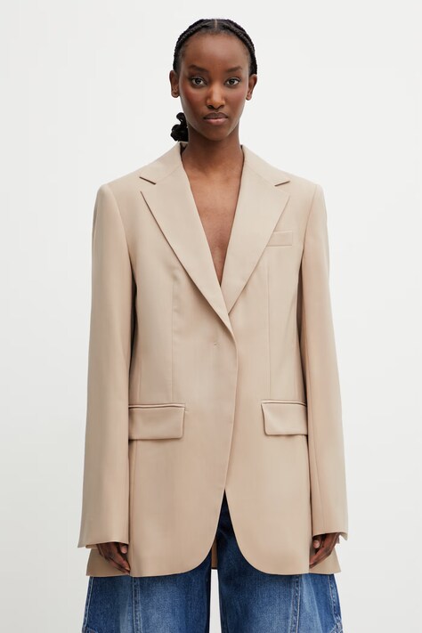 Sportmax Spxmela sako s dodatkom vune za žene bež 2612041021600