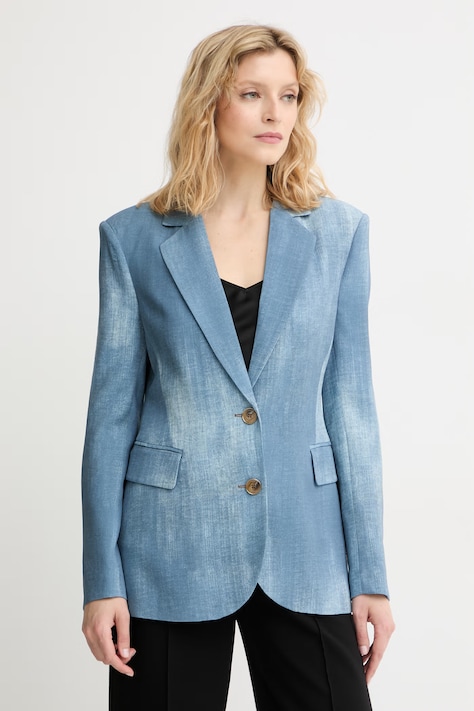Marciano by Guess Sacou cu un singur rând de nasturi pentru femei din vâscoză JEN albastru G6GN16 W1917