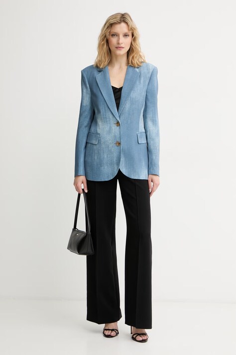 Marciano by Guess однобортний піджак жіночий віскозний JEN — SS26-KZD0C9, блакитний — фото 2