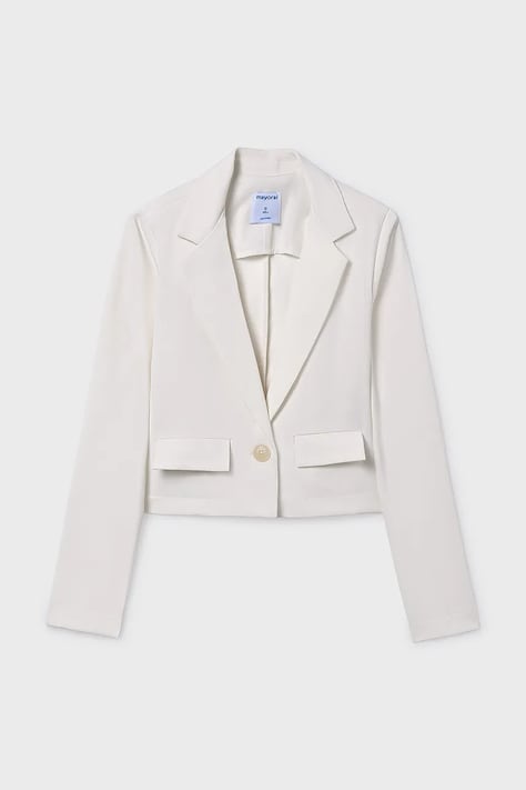Дитячий піджак Mayoral колір білий 6403