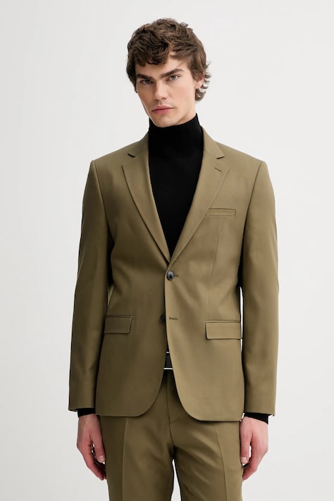 Suknjič HUGO moški, zelena barva, 50554752