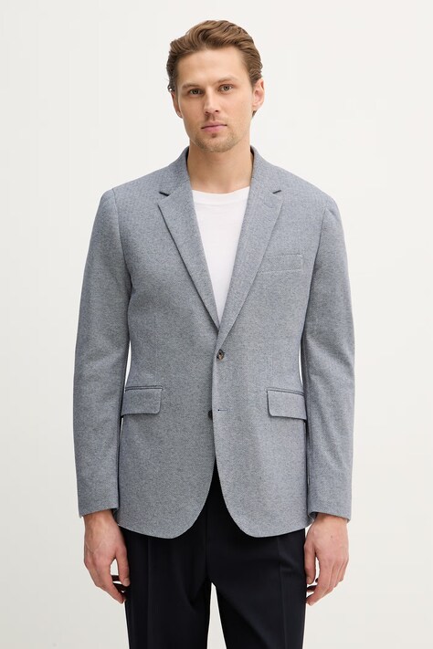 Hackett London marynarka męska kolor niebieski HM4400083R