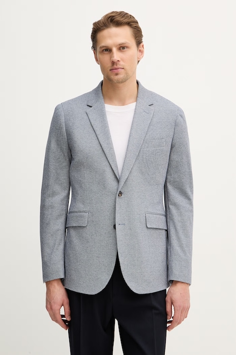 Σακάκι Hackett London χρώμα: μπλε, HM4400083R