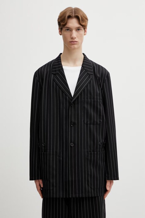 Sako s dodatkom vune Y-3 M RW CHORE CT boja: crna, KG0199