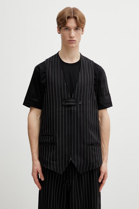 Y-3 kamizelka SUPS TAILRD VST męska kolor czarny KQ7290