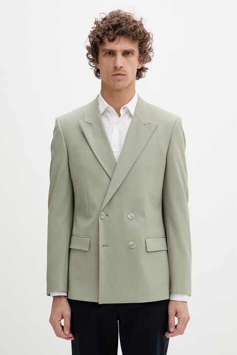 HUGO sako muški vuneni Henry244F1X zeleni 50547347