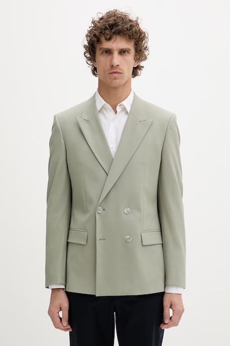 HUGO sako pánske s vlnou Henry244F1X zelené 50547347
