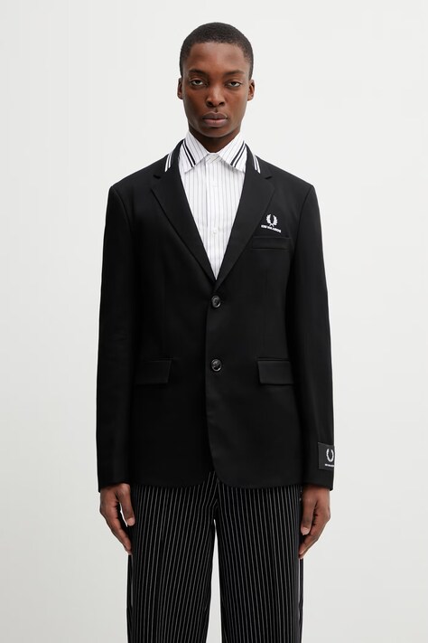 Fred Perry Marynarka męska x Kris Van Assche czarna SJ2103