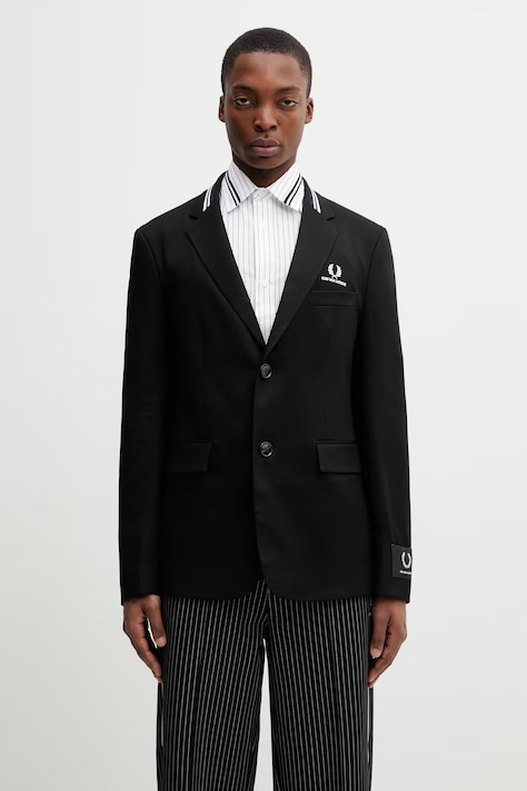 Fred Perry Marynarka męska x Kris Van Assche czarna SJ2103