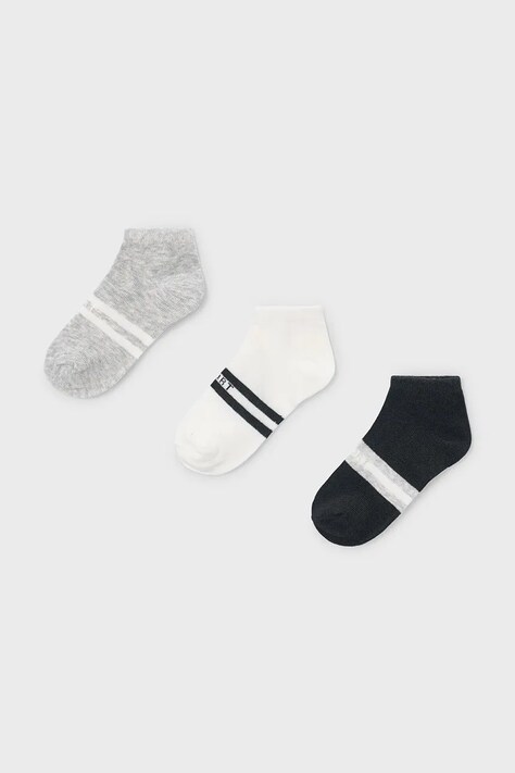 Dětské ponožky Mayoral 3-pack šedá barva, 10182