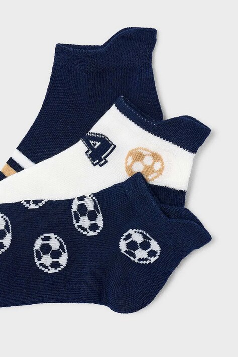 Mayoral skarpetki dziecięce 3-pack kolor granatowy 10183