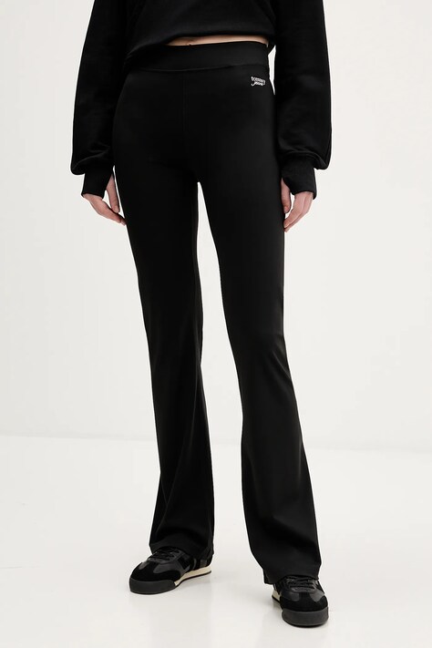 Tommy Jeans legginsy damskie kolor czarny gładkie DW0DW22110