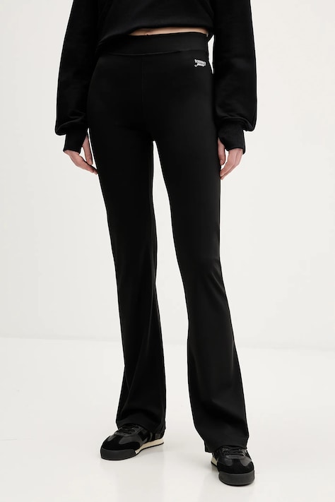 Tommy Jeans legginsy damskie kolor czarny gładkie DW0DW22110