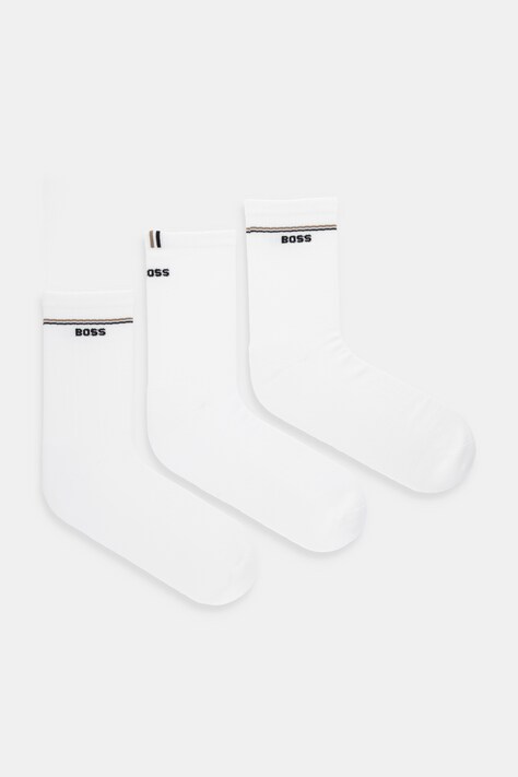 Κάλτσες BOSS 3P QS Iconic CC SP W 3-pack χρώμα: άσπρο, 50537322