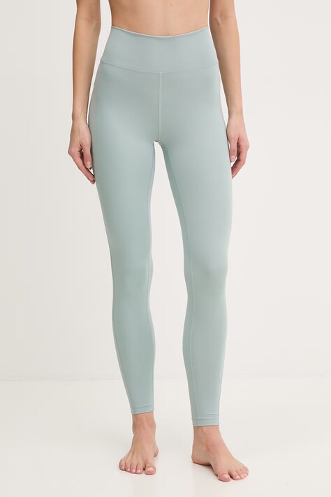 adidas Performance legginsy do jogi All me damskie kolor zielony gładkie JZ3539