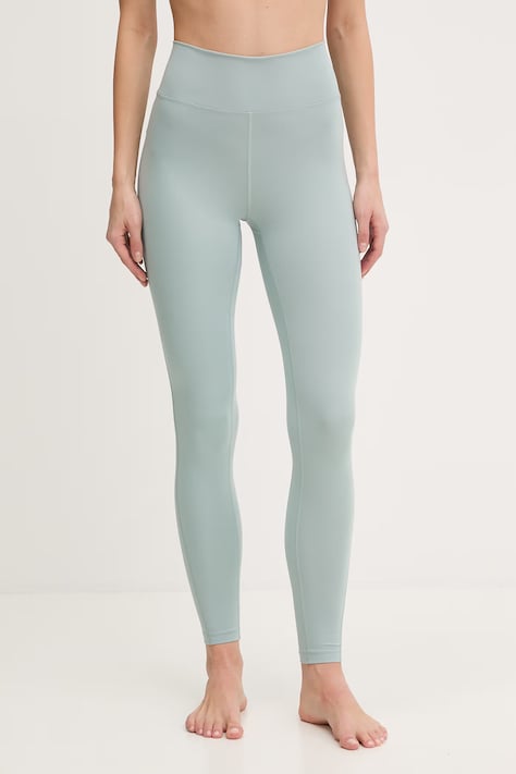 adidas Performance legginsy do jogi All me damskie kolor zielony gładkie JZ3539