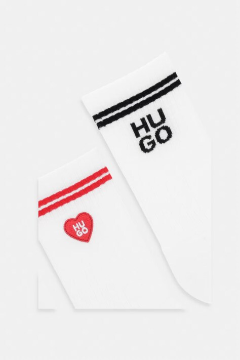 HUGO skarpetki 3P QS LOVE YOU CC W 3-pack kolor biały 50553452