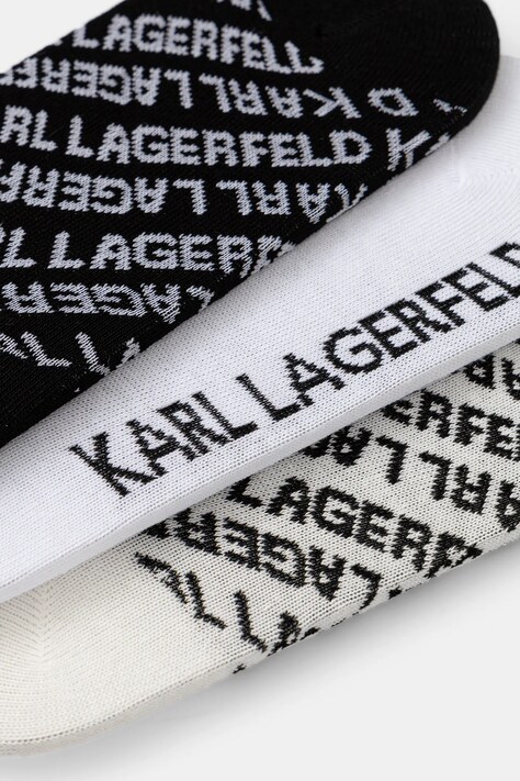 Шкарпетки Karl Lagerfeld K/MONOGRAM 3-pack — SS26-LGD01Y, білий — фото 2