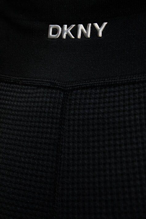 Dkny legginsy damskie kolor czarny gładkie DP6P3760