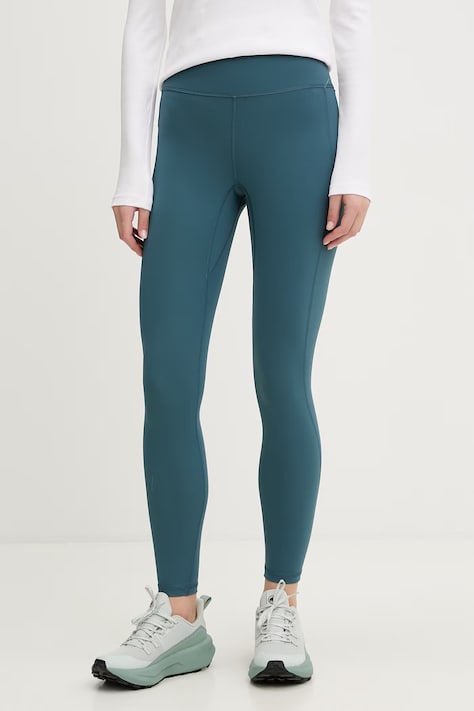 Columbia legginsy damskie Loneridge turkusowe regular waist 2155741