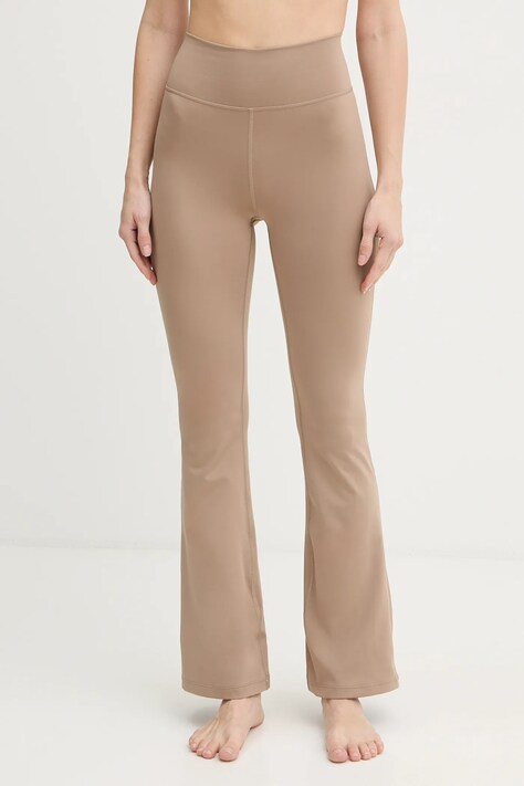 adidas Performance legginsy do jogi All Me damskie kolor beżowy gładkie JV7792