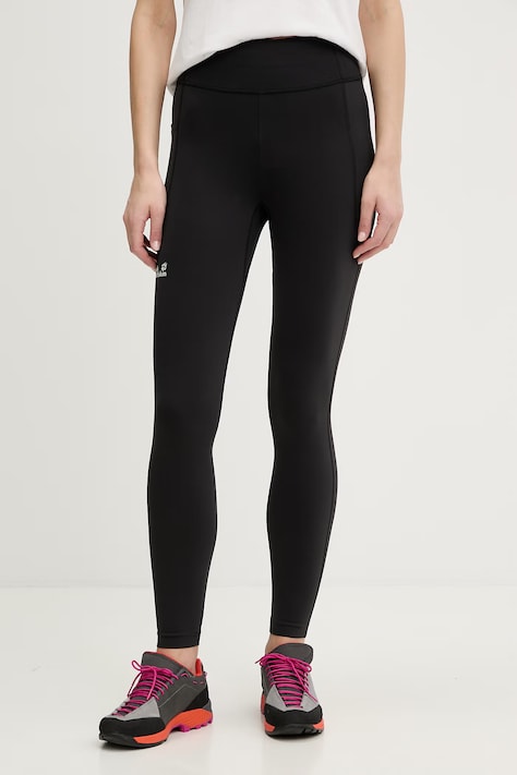 Jack Wolfskin legginsy damskie Wildstride czarne high waist A65787