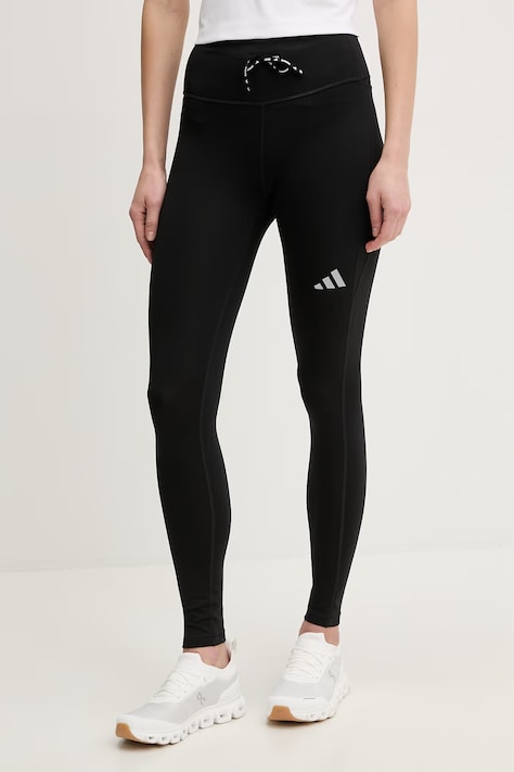 adidas Performance legginsy treningowe damskie kolor czarny z nadrukiem KA0138
