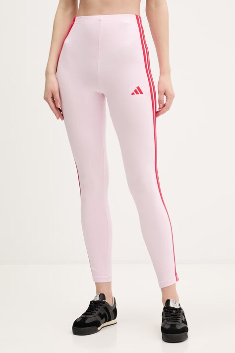 adidas legginsy damskie kolor różowy wzorzyste KC5180