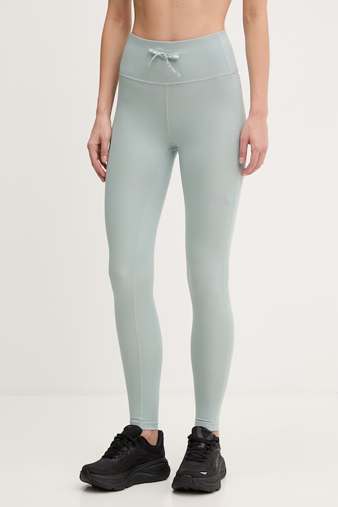 adidas Performance legginsy treningowe damskie kolor zielony gładkie KC8373