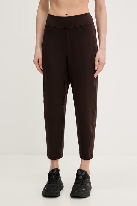 adidas Performance spodnie damskie brązowe high waist KD0266